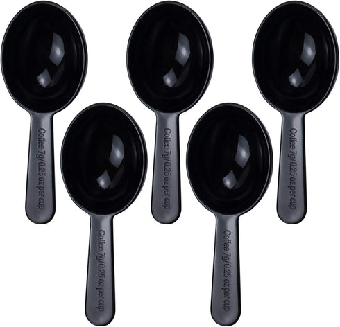 AUEAR 5 Pack Tablespoon Coffee Scoop, Plastic Measuring for Milk Powder and Spices