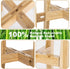 8 12 Inches 1 Pack) OERGKE Adjustable Plant Stand Indoor, Bamboo Mid Century Modern Plants Stands, Corner Flower Holder