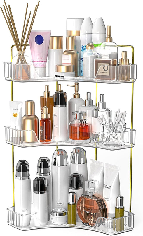 Counter 3 Countertop Webetop Corner Bathroom Organizer Tier Bathroom Organizers Shelf Makeup Organizer for Vanity