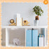 2 Harloon Pcs Animal Bookends for Kids Wooden Decor Safari Bookends Decor for Girl Children Bedroom Home(Lion Elephant)