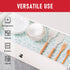 Cooyes Absorbent Refrigerator Liners, Non Slip Fridge Bin Liners, Washable Shelf Liner for Glass Shelves, 6 Pack
