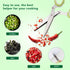 Luxiv Herb Scissors and Stripper Set - 5-Blades Stainless Steel Herb Cutter Tools with Safe Cover and Cleaning Comb