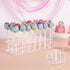 ANDGOO 2-Pack Cake Pop Stand, Clear Acrylic Lollipop Holder with 21 Holes for Weddings, Birthday Parties