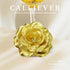 20 Pcs Gold Rose Head Flowers Without Stem - 3 Inch Silk Rose Fake Flowers for DIY Decoration