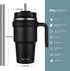 ALOUFEA 20 oz Insulated Coffee Mug Tumbler with Handle, Stainless Steel Travel Mug Tumbler with Lid and Straw,Double