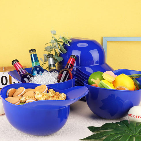 72 oz Favor(Blue,20 Tanlade Large Plastic Baseball Helmet Bowl Baseball Hats Bowls Snack Ice Cream Dessert Helmet Cups