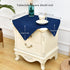 24x24 inch, NEWISHER Navy Blue Square Tablecloth Heavy Duty Polyester Fabric Table Cloth, Washable Solid Reusable Table