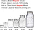 AOZITA 10 Pack REGULAR Mouth Mason Jar Lids, White Plastic Storage Caps for Ball & Kerr Mason/Canning Jars