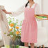 Cotton Linen Pinafore Apron Dress for Women - Cute Art Chef Apron for Baking and Gardening