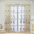 Luxury Embroidered Sheer Curtain for Living Room, 84 inch Length, Custom Elegant Luxurious Embroidery Drape (39x84 inch)