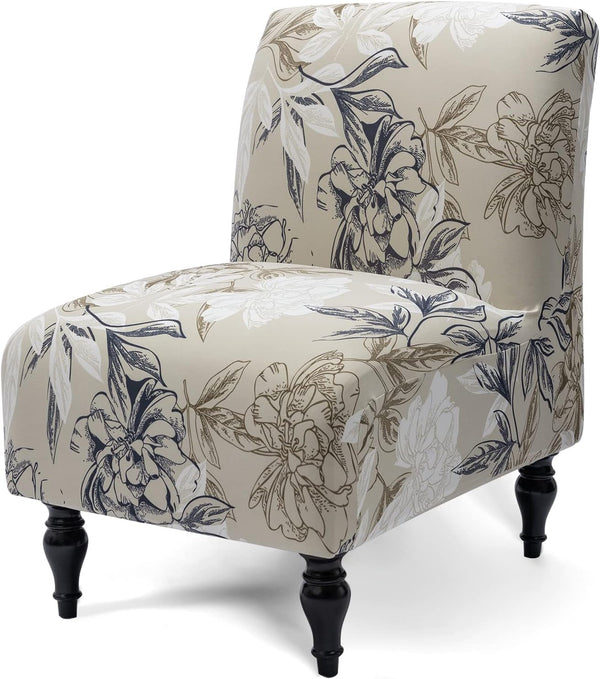 Liykimt Armless Accent Slipper Chair Cover Slipcover,Slipper Chair Without Arms Fabric Stretch