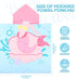 6 (47 24 Inch,Lovely Oudain Pcs Kids Hooded Towel Kids Bath Poncho Towels with Hood Microfiber for Boy Girls Toddler x