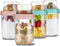 4oz 16 oz Glass Overnight Oats Containers with Lids 4Pack, Yogurt Parfait