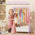 ZHKINGGS Closet Kids Clothing Rack with Storage Shelf, Kids Dress Up Storage for Coats, Small Baby Garment Rack