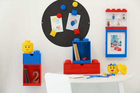 4 4-Stud 6.2 6.2 4.4 Room Copenhagen Lego Storage Brick Desk Drawer, Stackable Tabletop Storage Box, x x in, White