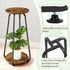2 Plant Stand Indoor, Tier Plant Shelf Pedestal Stand Flower Stand, Metal Wood Plant Stands for Indoor Plants Living