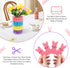 Lettry 64pcs Easter Decorations, Cute Sponge Bunnies Vase Filler, Spring Indoor Decor for Tiered Tray and Table