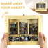 WAIZHIUA 300pcs Anxiety Bookshelf Mini Books Mini Bookshelf Ornament Miniature Bookshelf Decor Shake Bookshelf
