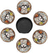 Set 6, Holder,6 Pack Drink Coaster of Shih Tzu Dog Mom Lover Gift,Leather Drink Coasters with Cup/Bar/Drink Coasters