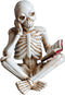 Halloween Skull Statue, Reading Women Thinker, Modern Bookshelf Decor, Halloween Figurines, Room