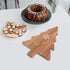 Amosfun Christmas Tree Cutting Board, Acacia Kitchen Cutting Chopping Board, Wooden Serving Tray for Cheese