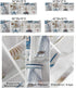 Summer Coastal Grid Valances Curtain for Kitchen Cafe, Ocean Starfish Lighthouse Window Treatment, 42"x 12"