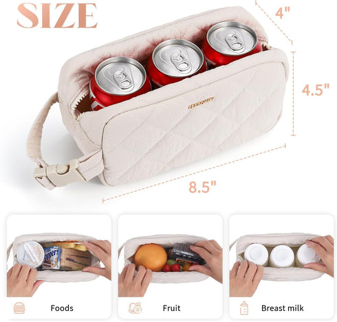 Small Cooler Bag Freezable Lunch Bag for Work School Travel,Small Lunch Bag,insulated snack bag,Mini Cooler,Lunch bag