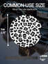Cute Cup Holder Coasters for Car with Fingertip Grip, Auto Accessories for Women & Men, Pack of 2 (Snow Leopard)