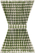 Buffalo Check French Door Panel, 54x40, Sage