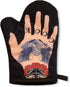 Mens Tattoo Hand Oven Mitt, Funny Cook Tats Ink Graphic Novelty Kitchen Accessories, Cool Food Cookware