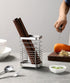 Kitchen Utensil Holder, Stainless Steel Drying Caddy, Rust-Proof Cutlery Organizer for Kitchen Utensils, Silver