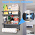 Countertop Magnetic Paper Towel Holder for Fridge, Kitchen Organizers Magnetic Shelf and Wall Mount Storage