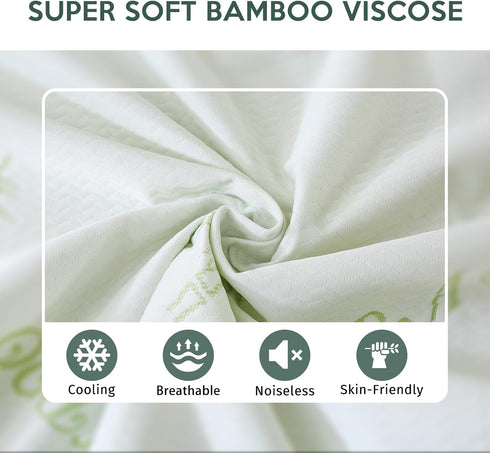 Twin Mattress Protector Waterproof - Cooling and Breathable Mattress Pad Cover, Deep Pocket 8"-21" for Twin Size Bed