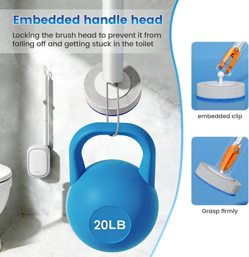 36 Set JUDRDO Disposable Toilet Brush,Toilet Bowl Cleaner,Wall Mounted Toilet Bowl Brush with Refills for Deep Toilet