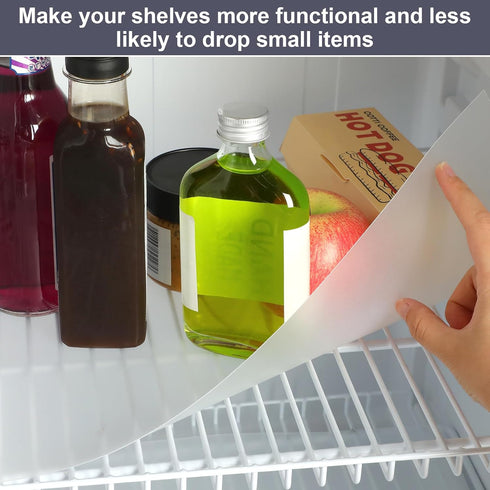 4 12 48 Inch Barydat Pcs Frosted Plastic Wire Shelf Liner Clear Frosted Hard Refrigerator Shelf Mats Non Adhesive