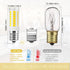 E17 LED Bulb Dimmable, 40W Incandescent Replacement, 4000K Natural White Microwave Light Bulbs for Stove Top, 2 Pack