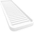 Happitasa Silicone Kitchen Sink Organizer Tray, Sponge Holder and Countertop Protector, White, 12"x4"