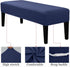 Lebaley 42-54 inch 14-18" Waterproof Stretch Jacquard Ottoman & Bench Cover Removable Washable Slipcover