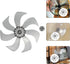 LIFKOME 7 Leaves Fan Blades, 13.4 Inch Electric Table Pedestal Fan Blades Accessories 340mm