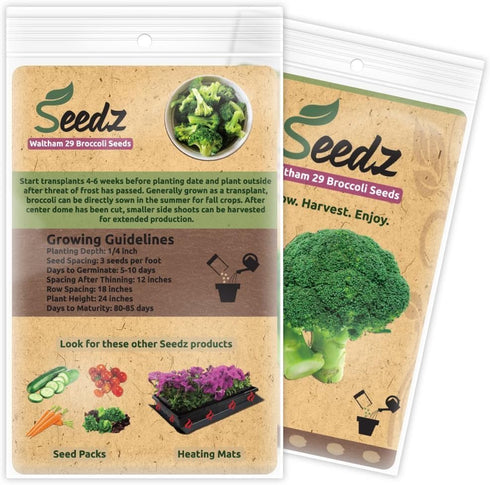 225, Organic Broccoli Seeds, APPR. Broccoli Planting Seeds, Heirloom Vegetable Seeds, Certified Organic, Non GMO, Non