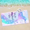 Bonsai Tree Mermaid Beach Towel, Cute Microfiber Bath Towel for Girls, Sand Free Quick Dry, 31" x 63"