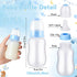 TrelaCo Baby Shower Game Sign, 20 Pcs Baby Bottles Shower Favor Set, Plastic Greenery Flowers Bear Gift for Gender