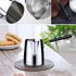 600ml Turkish Coffee Pot, Stainless Steel Milk Pot, High Temperature Resistant Butter Warmer with Cleaning Brush