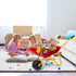 Wheelbarrow, Costzon Kids Metal Construction Toys Kart, Child Wheel Barrel w/Non-Slip Handle, Wearable Wheels, Yard