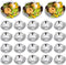 Baderke 24 Pcs Grillable Shells Stainless Steel Reusable All Purpose Grillable Large