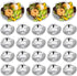 Baderke 24 Pcs Grillable Shells Stainless Steel Reusable All Purpose Grillable Large