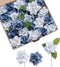 Ling's Moment 25pcs Fake Gardenia Blue Flowers, Artificial Flowers with Stem for DIY Wedding Decorations