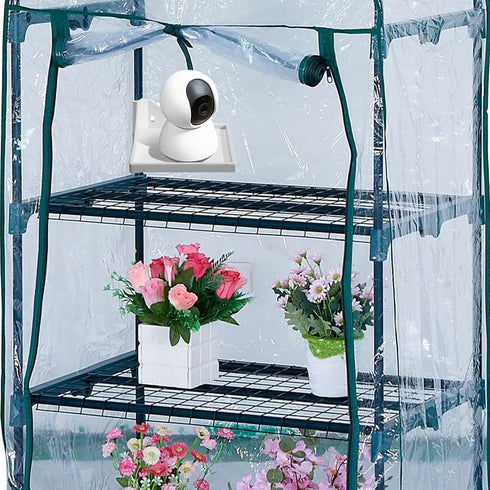 Generic 2 Shelf,16 mm Equipment(White/2 PCS Grow Tent Corner Grow Tent Accessories,White Grow Tent Shelves for Place