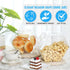 Uiifan Hexagonal Plastic Candy Jar with Lid, Clear Cookie Jar for Snacks, Cookies, Craft Supplies, Coffee Pod, Laundry