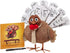 Turkey On The Table Thanksgiving Activity for Kids and Families (Includes Book, Turkey, Pen, & 13 Double Sided Feathers)